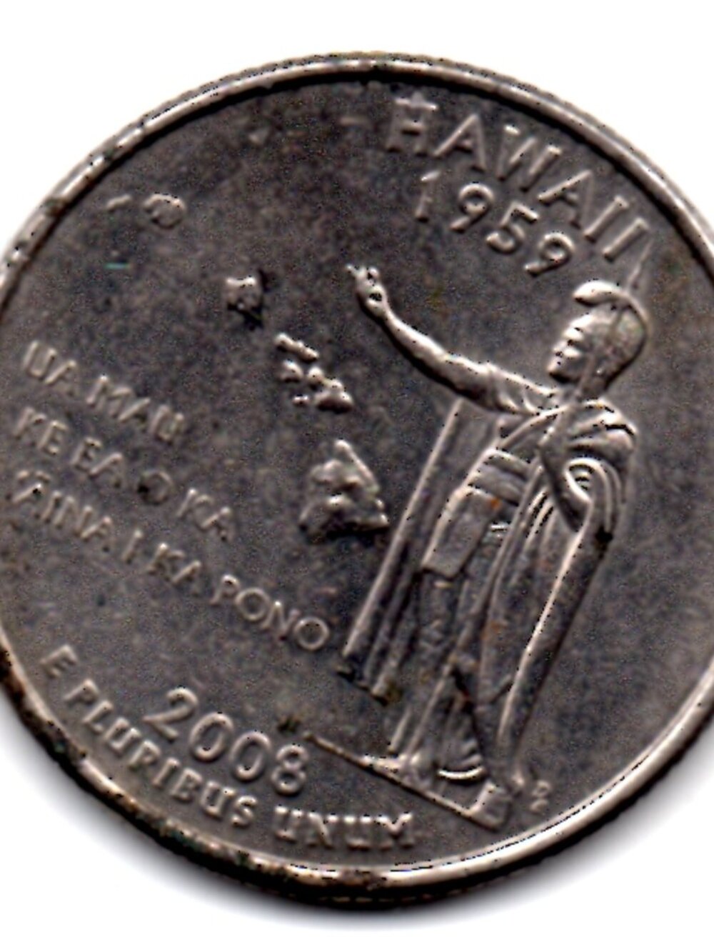 Granny Estate Find - 2008 P Hawaii Statehood Clad-composition Quarter